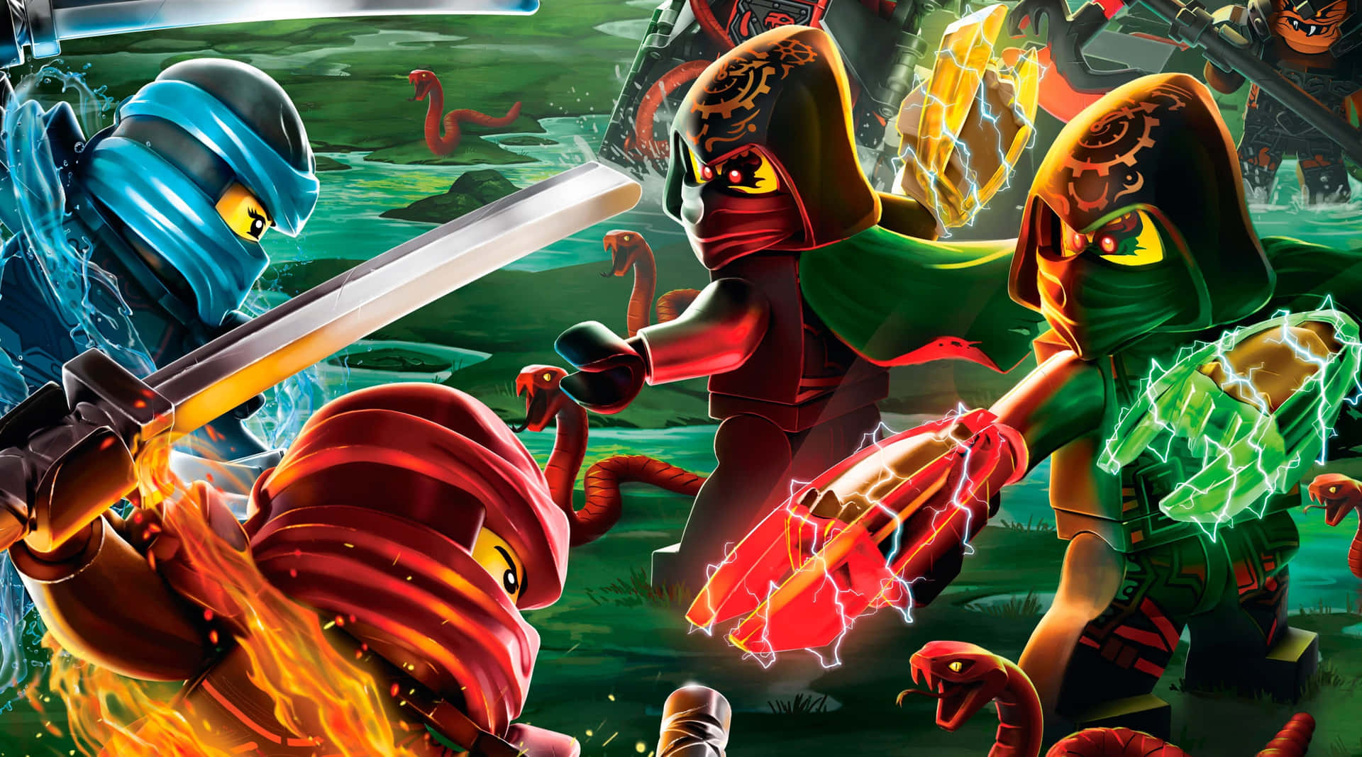 Kai And Nya The Lego Ninjago Movie Wallpaper