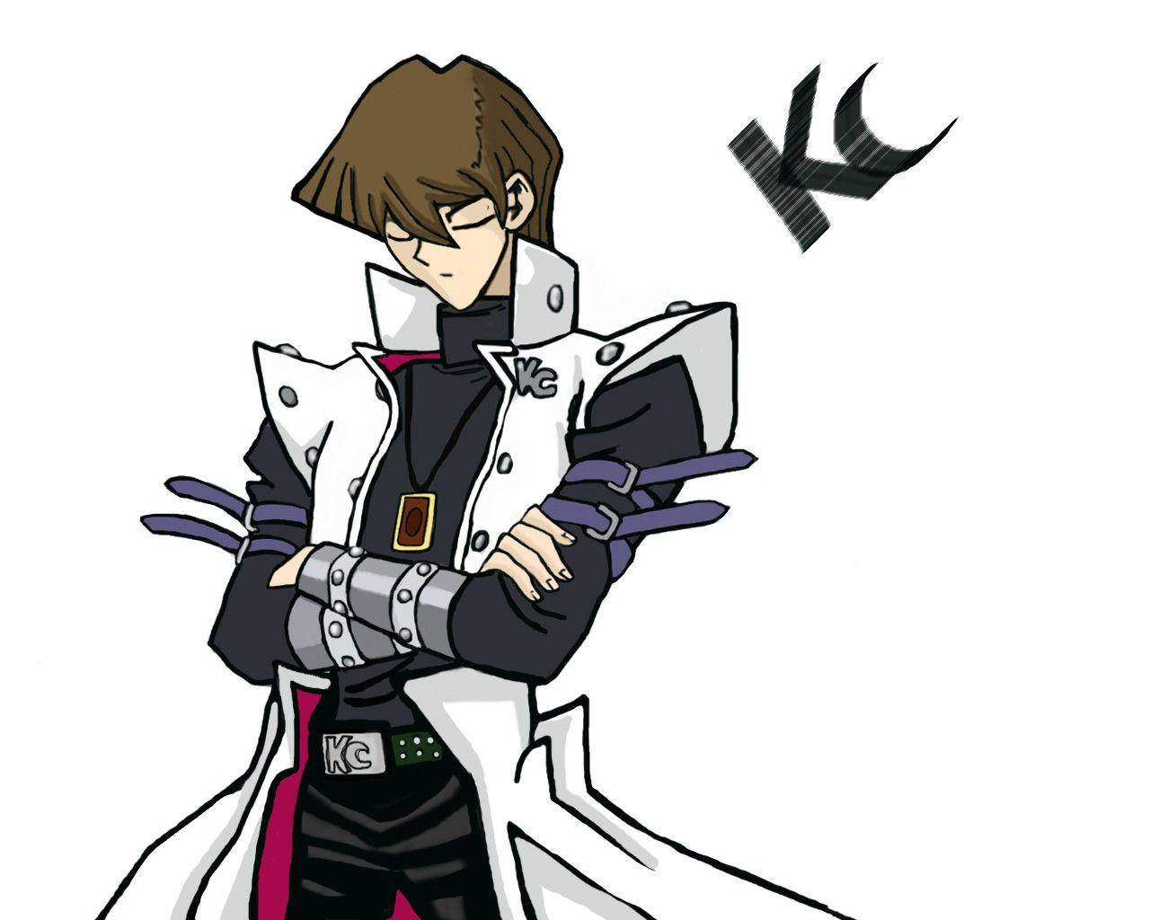 Kaiba With Folded Arms Wallpaper