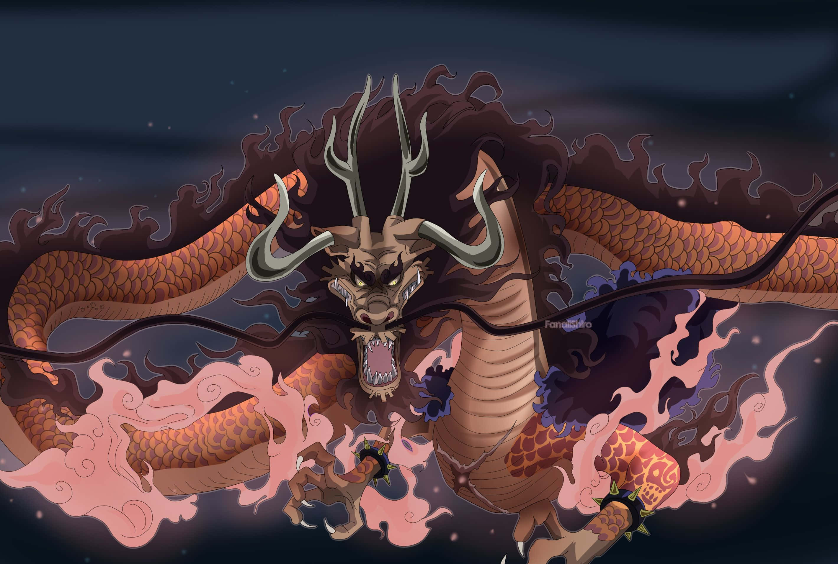 King of the Beasts - Kaido in Full Glory Wallpaper