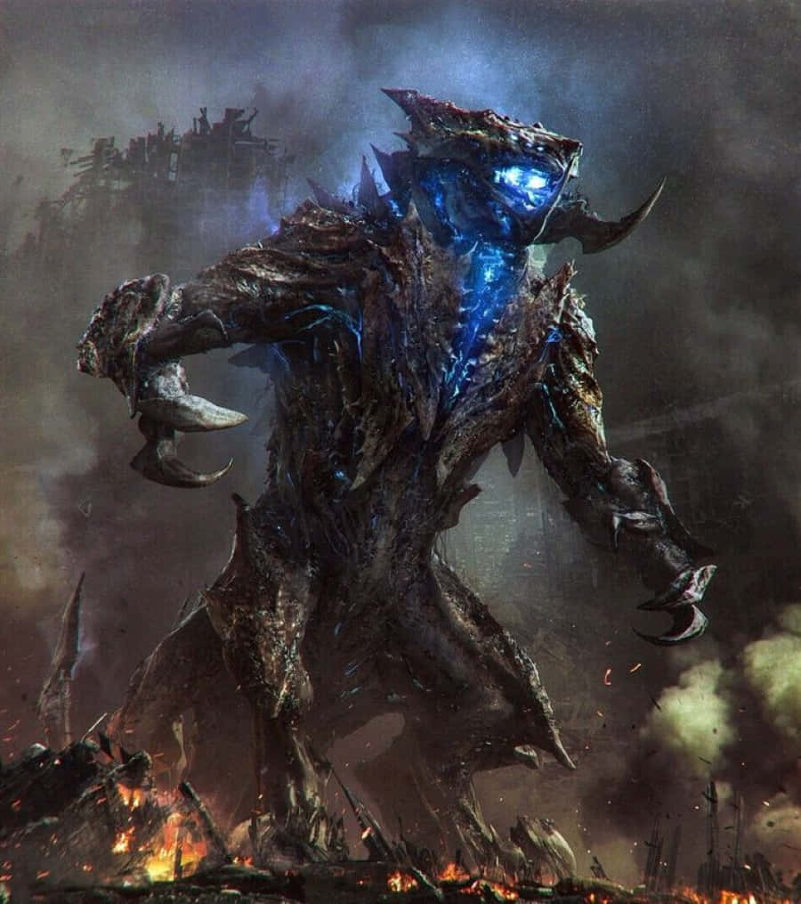Astonishing Digital Art of a Kaiju Monster Wallpaper