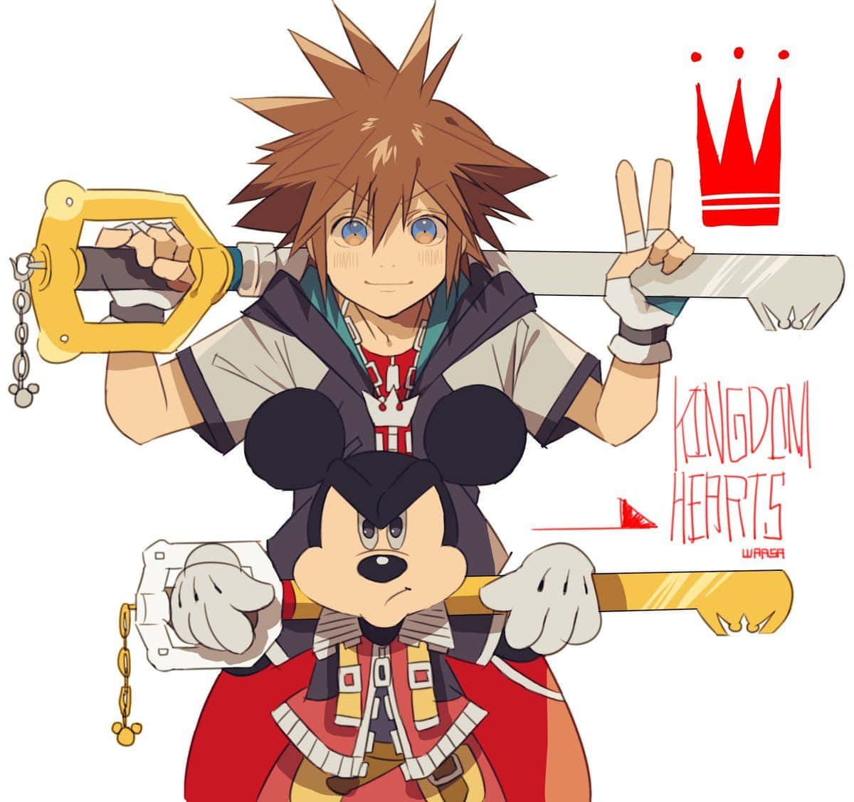 Kairi Of Kingdom Hearts Standing In A Magical Field Wallpaper