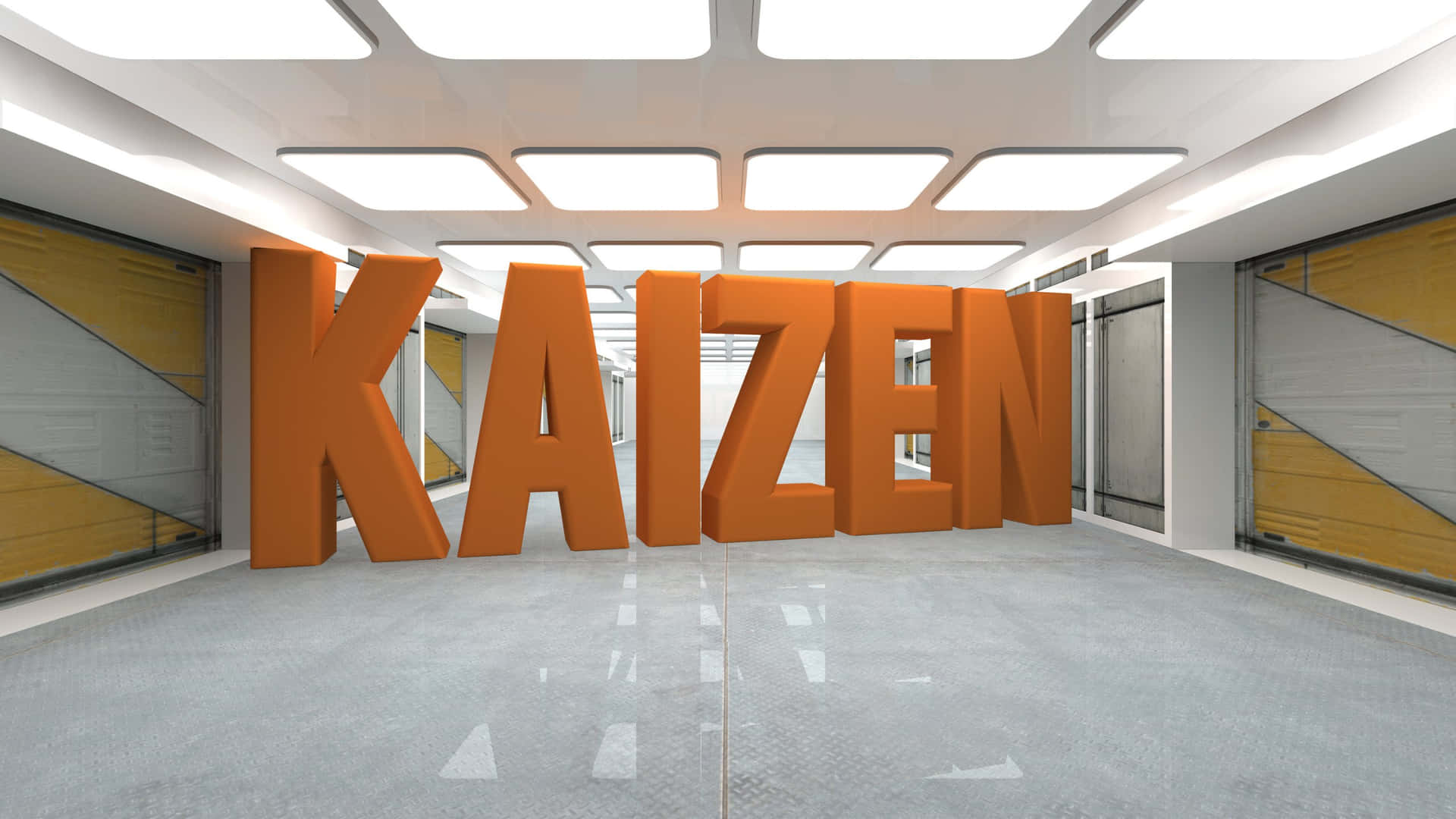 Kaizen Concept Modern Office Wallpaper