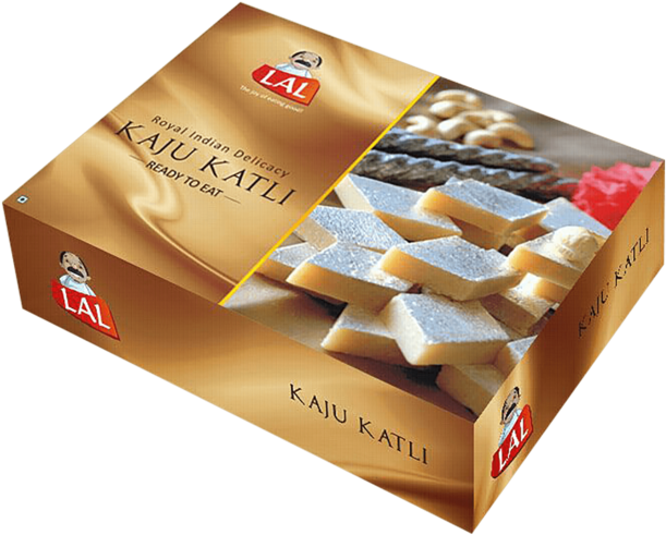 Kaju Katli Traditional Indian Sweet Packaging PNG