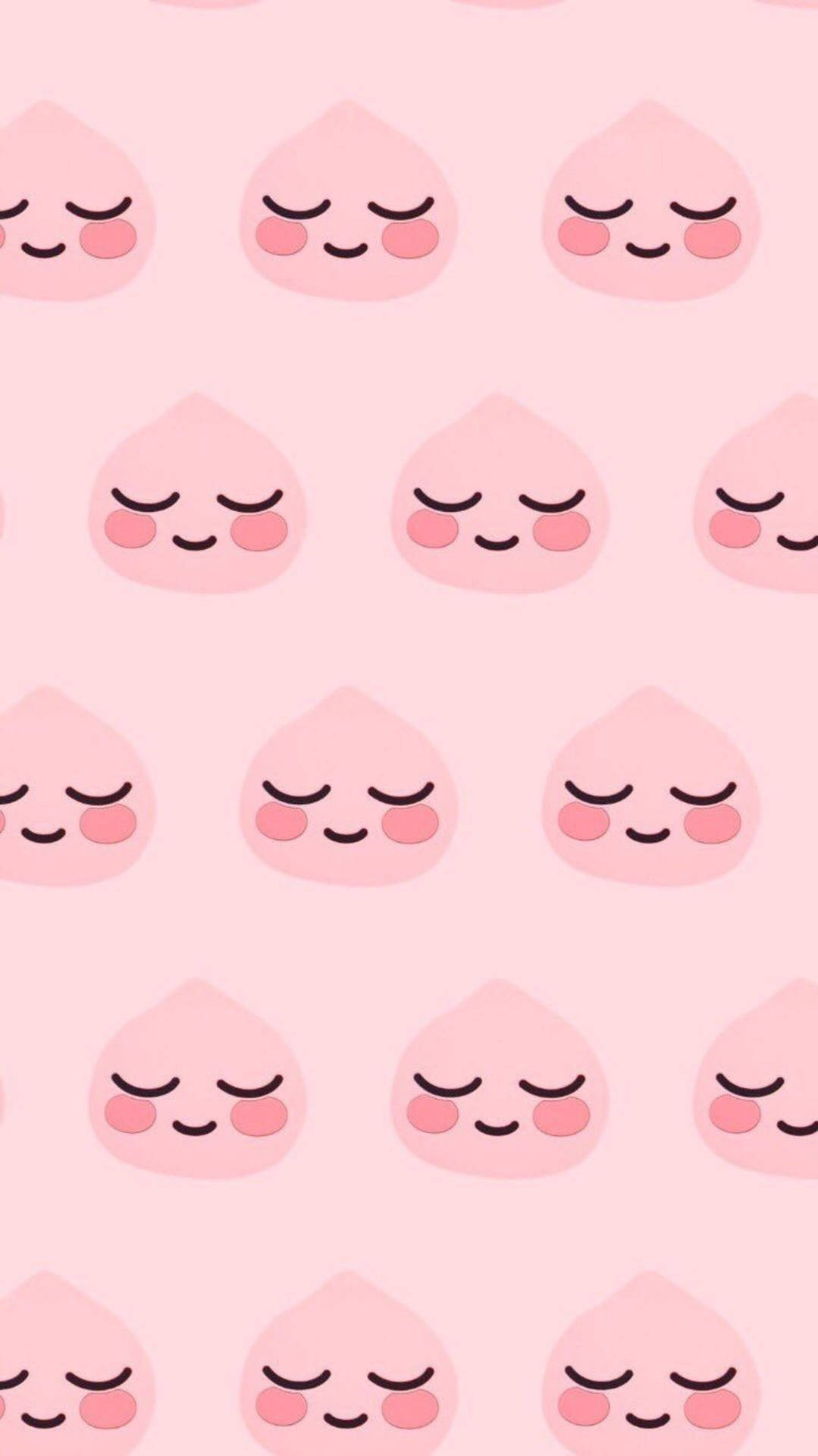 Kakao Friends Pink Apeach Pattern Background