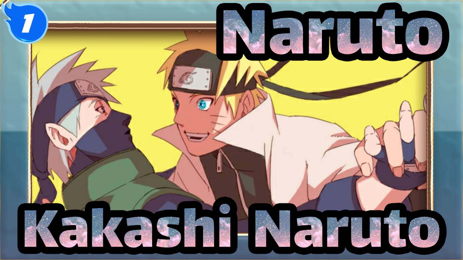 Kakashi and Naruto bonding in a captivating anime moment Wallpaper