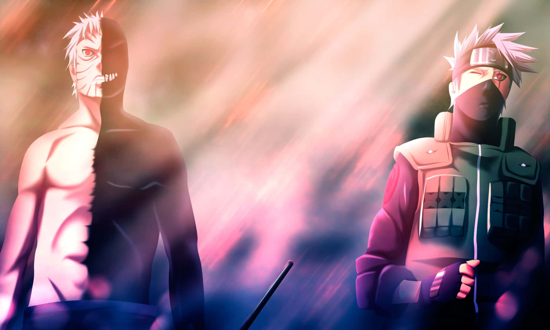 The bond of friendship between Kakashi and Obito never breaks. Wallpaper