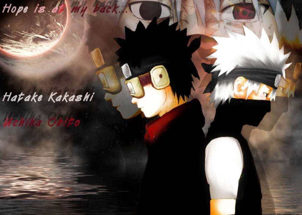 Kakashi And Obito Side By Side Wallpaper