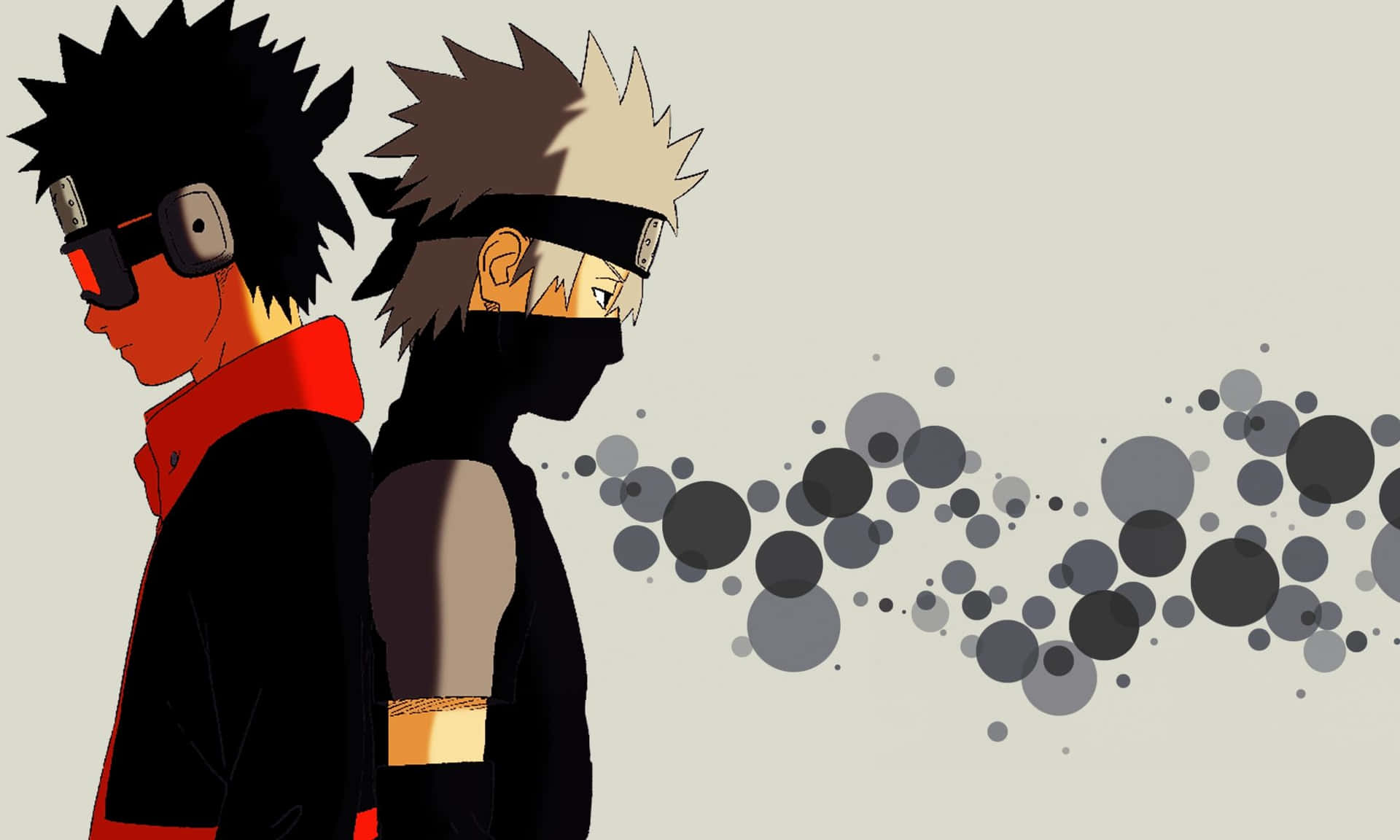 Obito and Kakashi, best friends in life and in death. Wallpaper