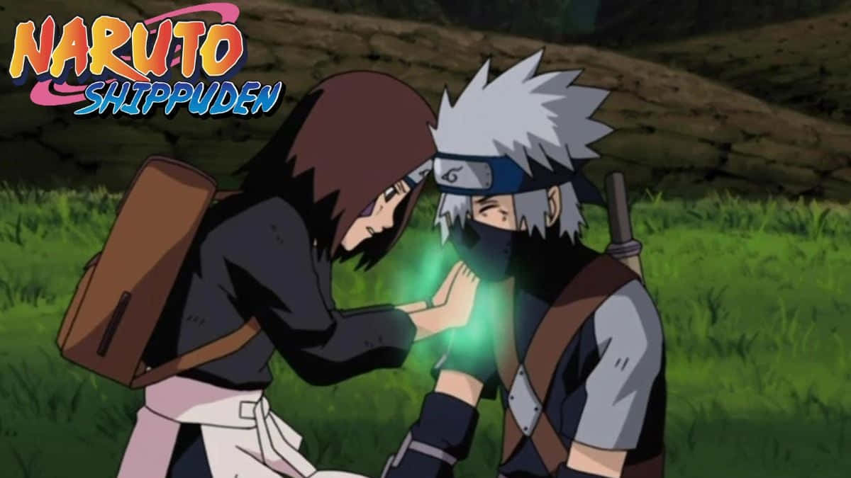 Kakashi and Rin, a powerful bond in the world of Naruto Wallpaper