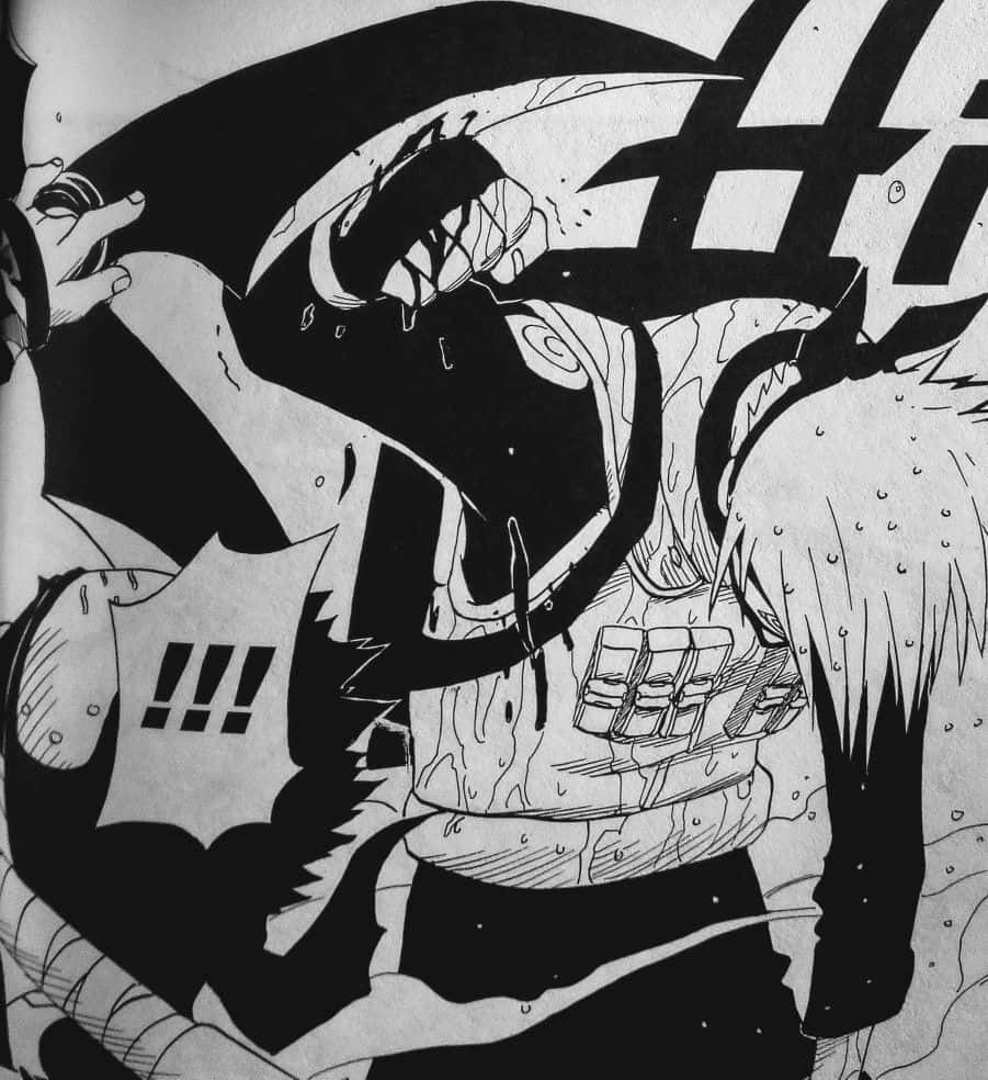 Intense Battle between Kakashi Hatake and Zabuza Momochi Wallpaper