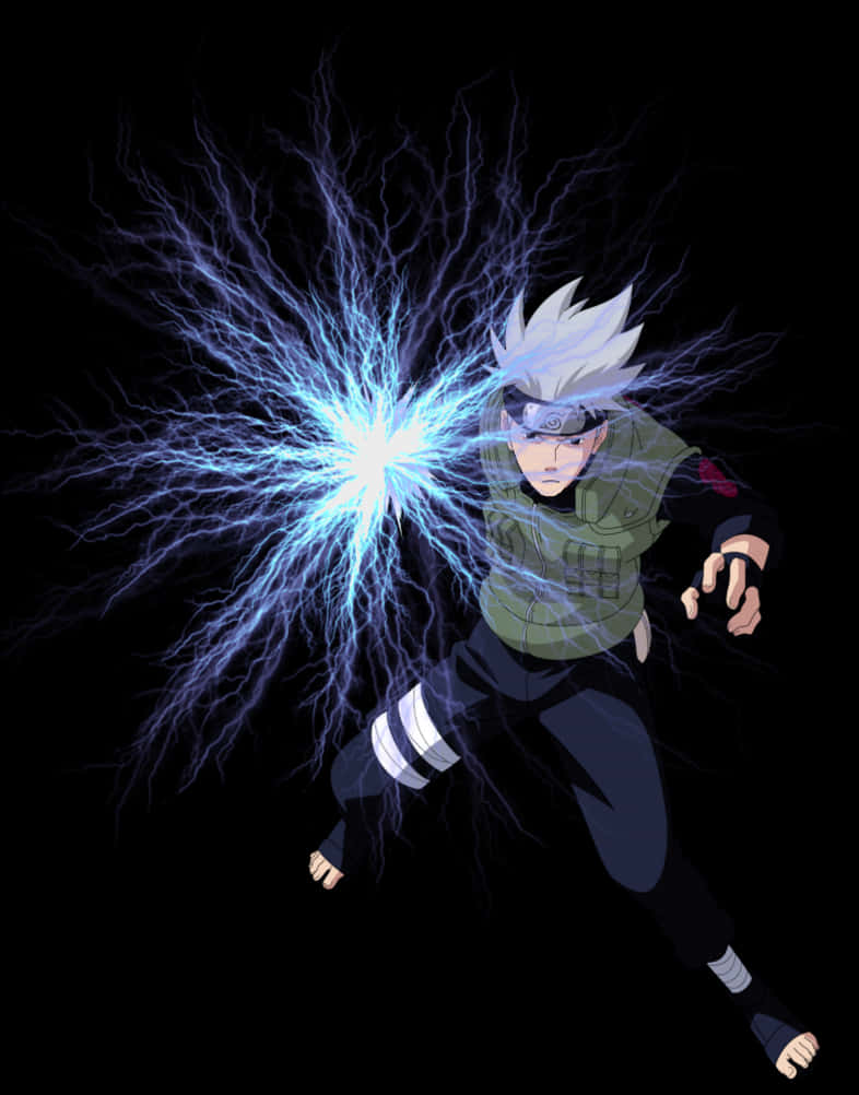 Kakashi Chidori Lightning Technique PNG