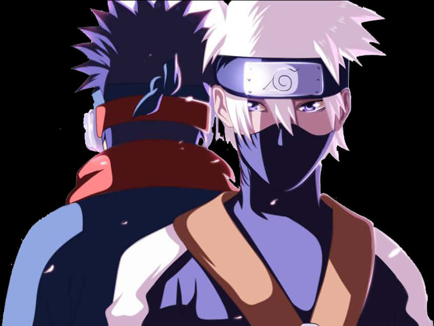 Kakashi Hatake Dual Perspective Art PNG