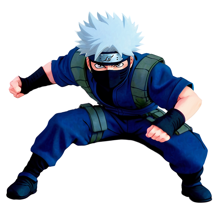 Download Kakashi Hatake In Action Png Iov | Wallpapers.com