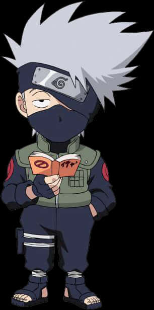 Kakashi Hatake Reading Icha Icha PNG