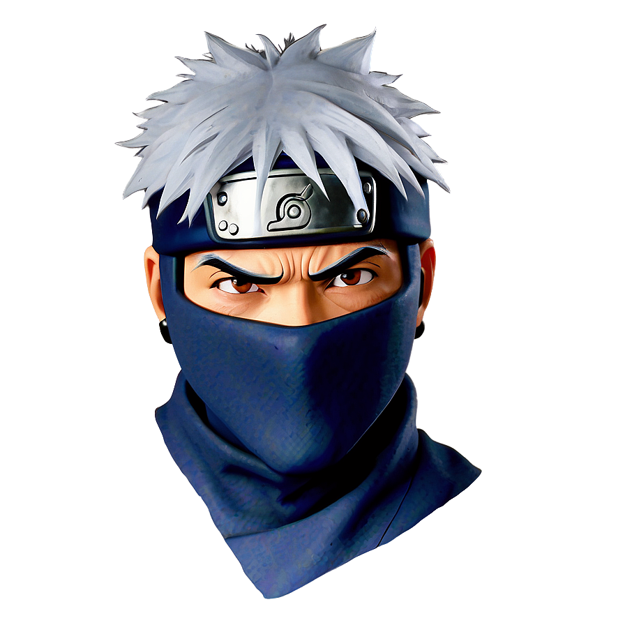 Download Kakashi Hatake Serious Look Png Wpg56 | Wallpapers.com