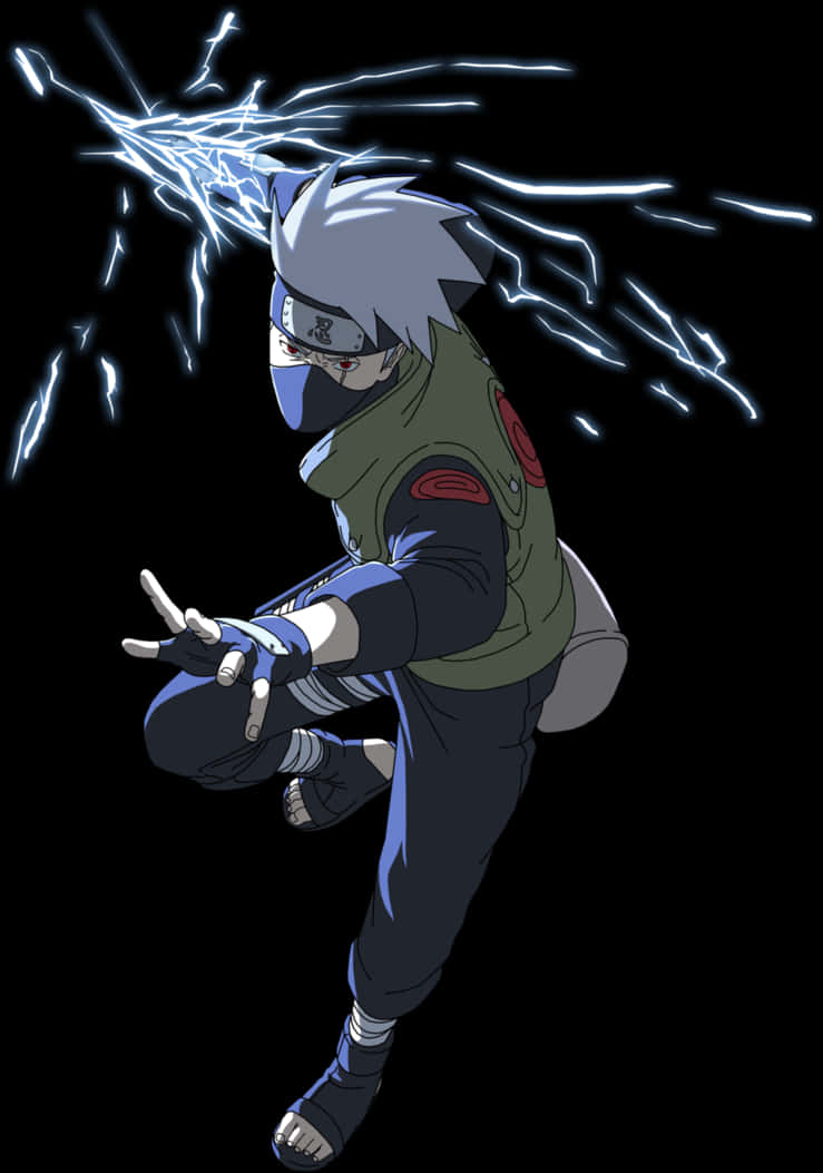 Kakashi Lightning Technique PNG