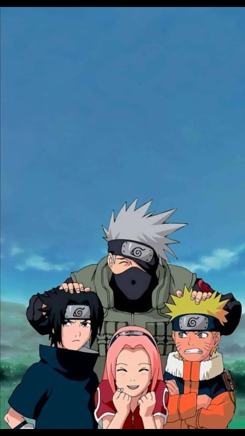 Trêsdos Maiores Personagens De Naruto - Kakashi, Naruto E Sasuke. Papel de Parede