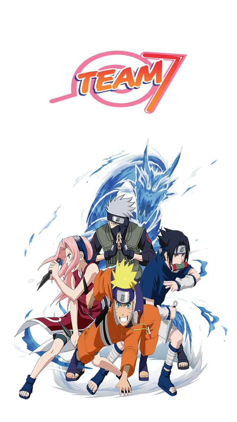 Team 7 - Kakashi, Naruto and Sasuke Wallpaper