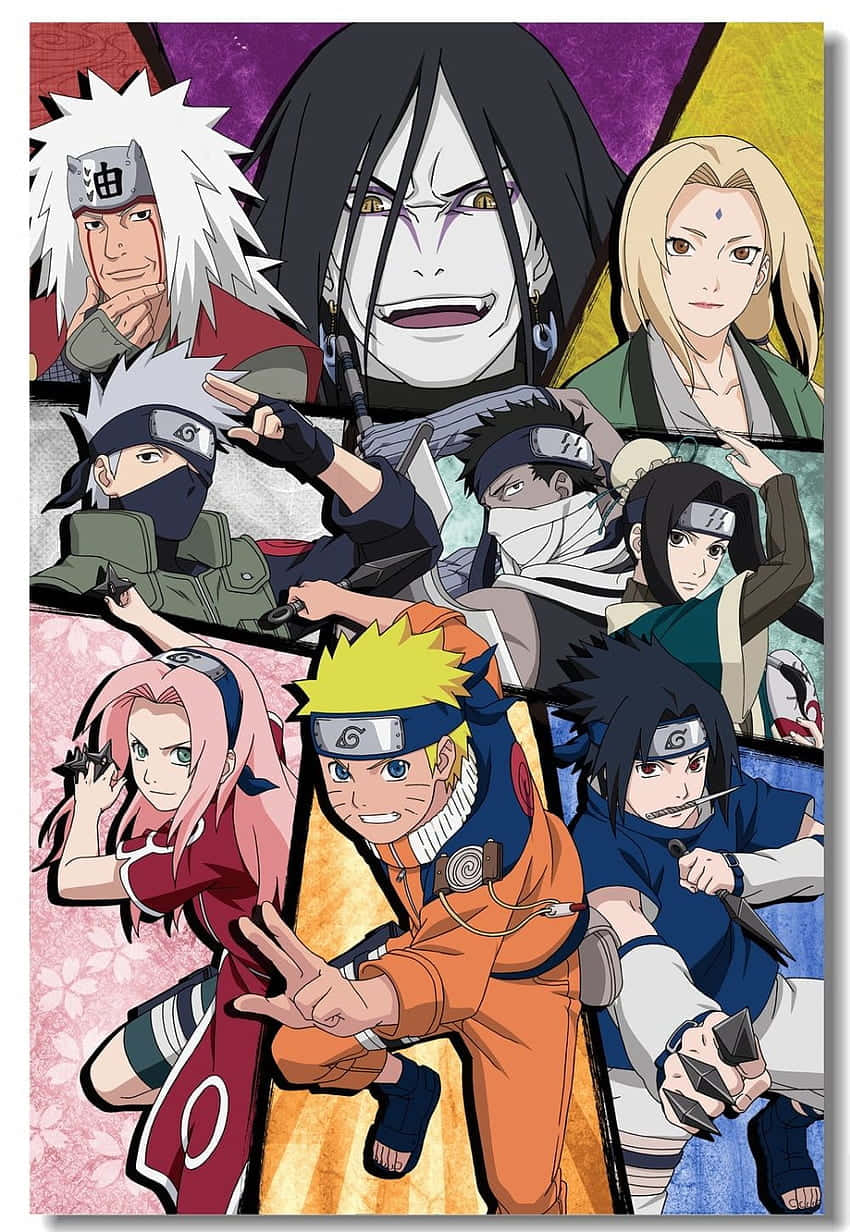 Naruto and Sasuke at the Valley of the End with Kakashi Wallpaper