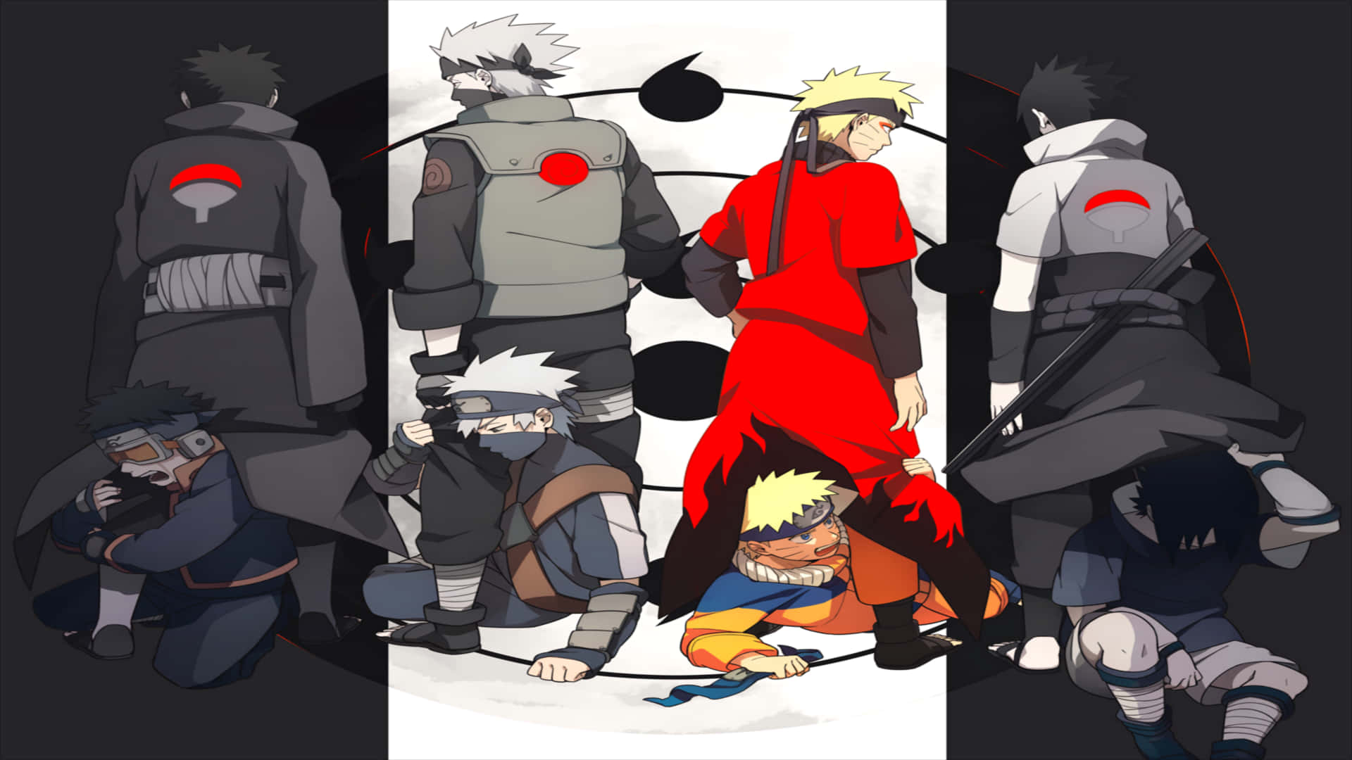 Naruto, Sasuke and Kakashi Reunited Wallpaper