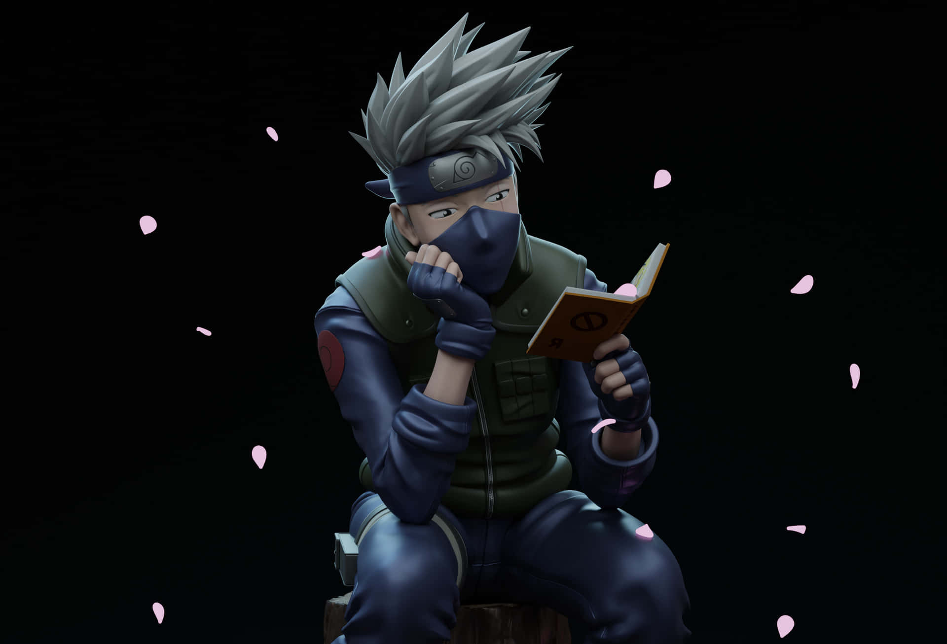 Kakashi Reading Book Picture