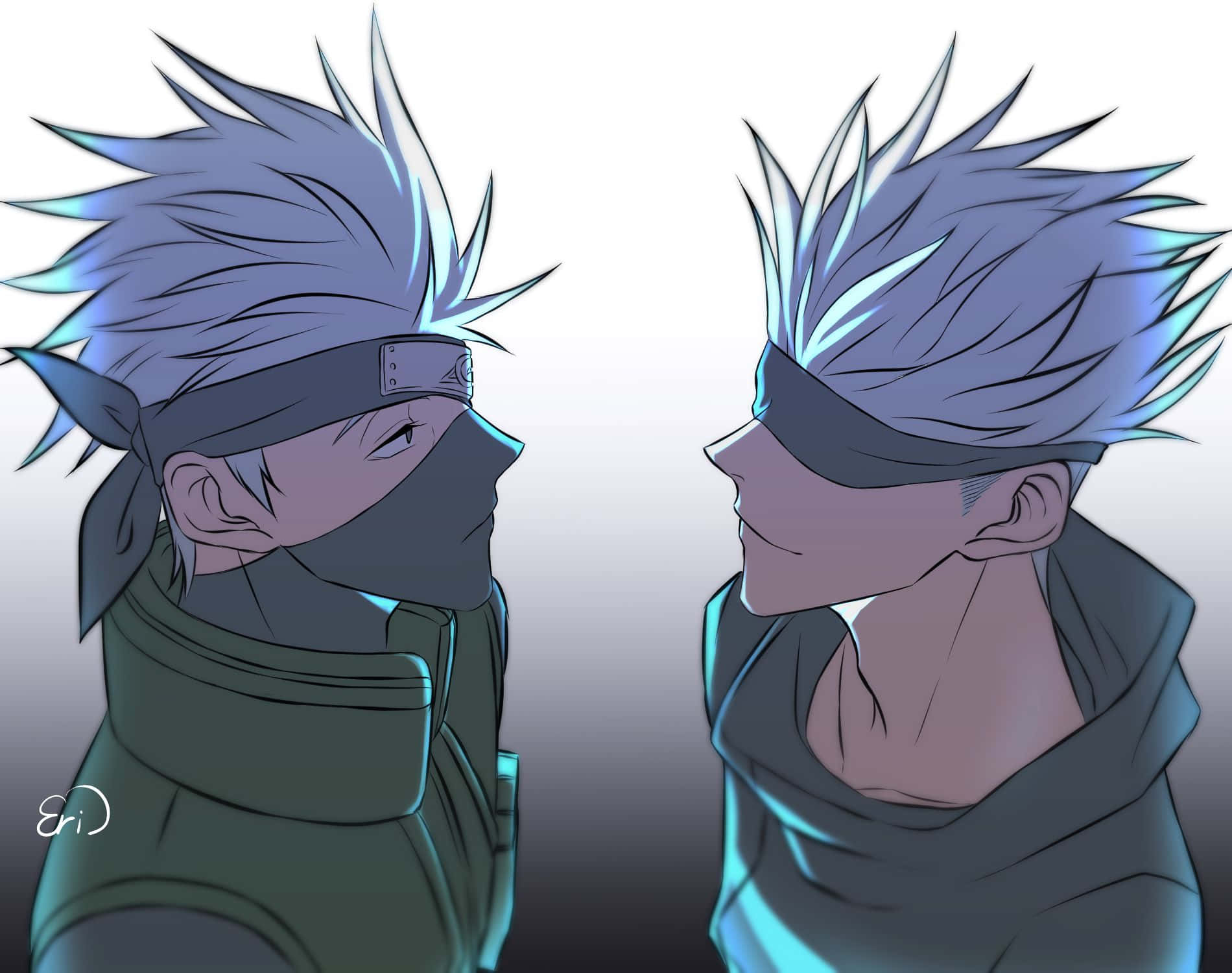 Kakashi And Gojo Face To Face Picture