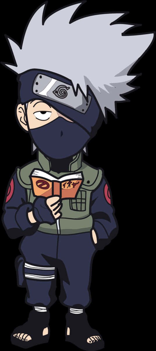 Kakashi_ Reading_ Icha_ Icha_ Paradise PNG