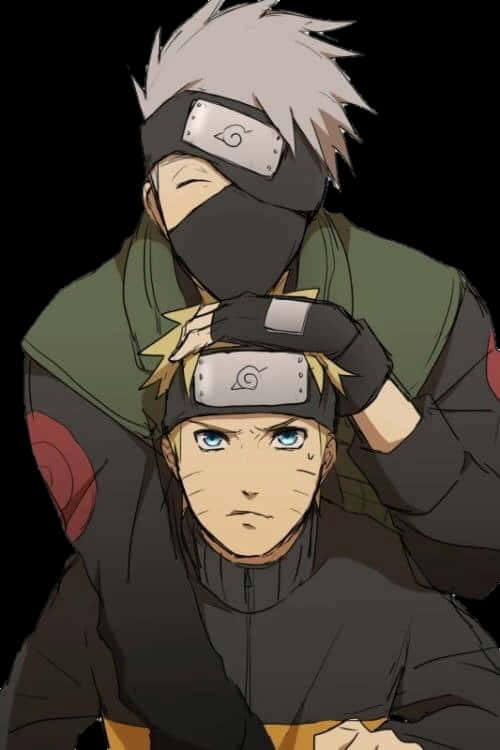 Kakashiand Naruto Anime Mentorship PNG