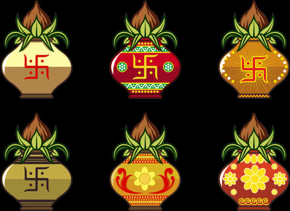 Kalash Design Variations PNG