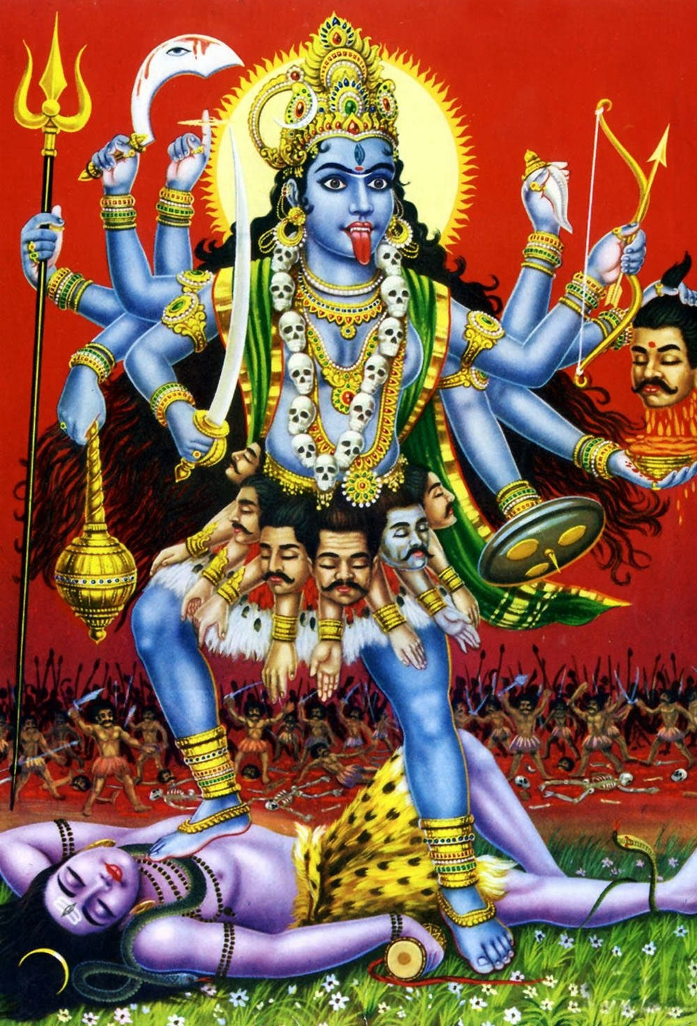 Kali Krigsgudinde Hindu Iphone Wallpaper