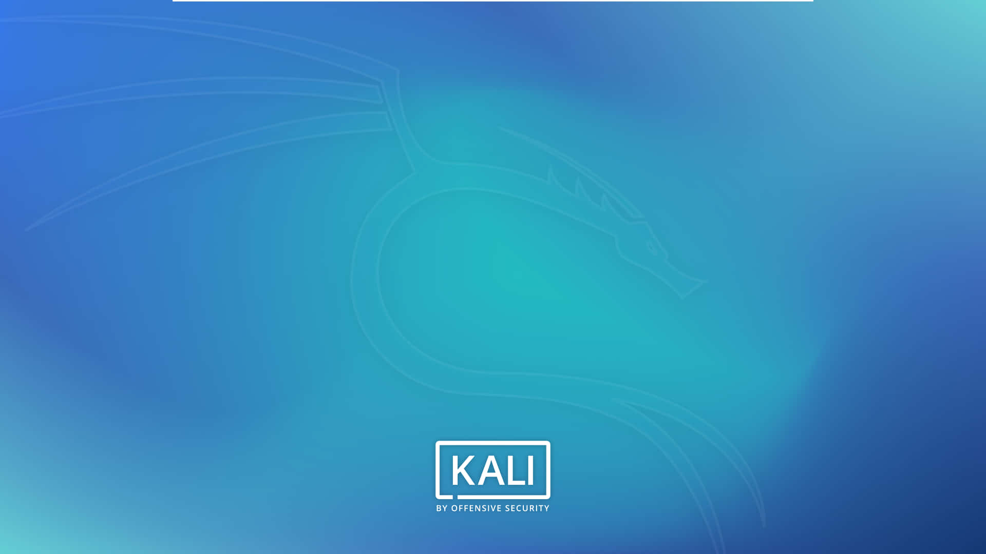 Billeder af Kali Linux pryder denne computer tapet.