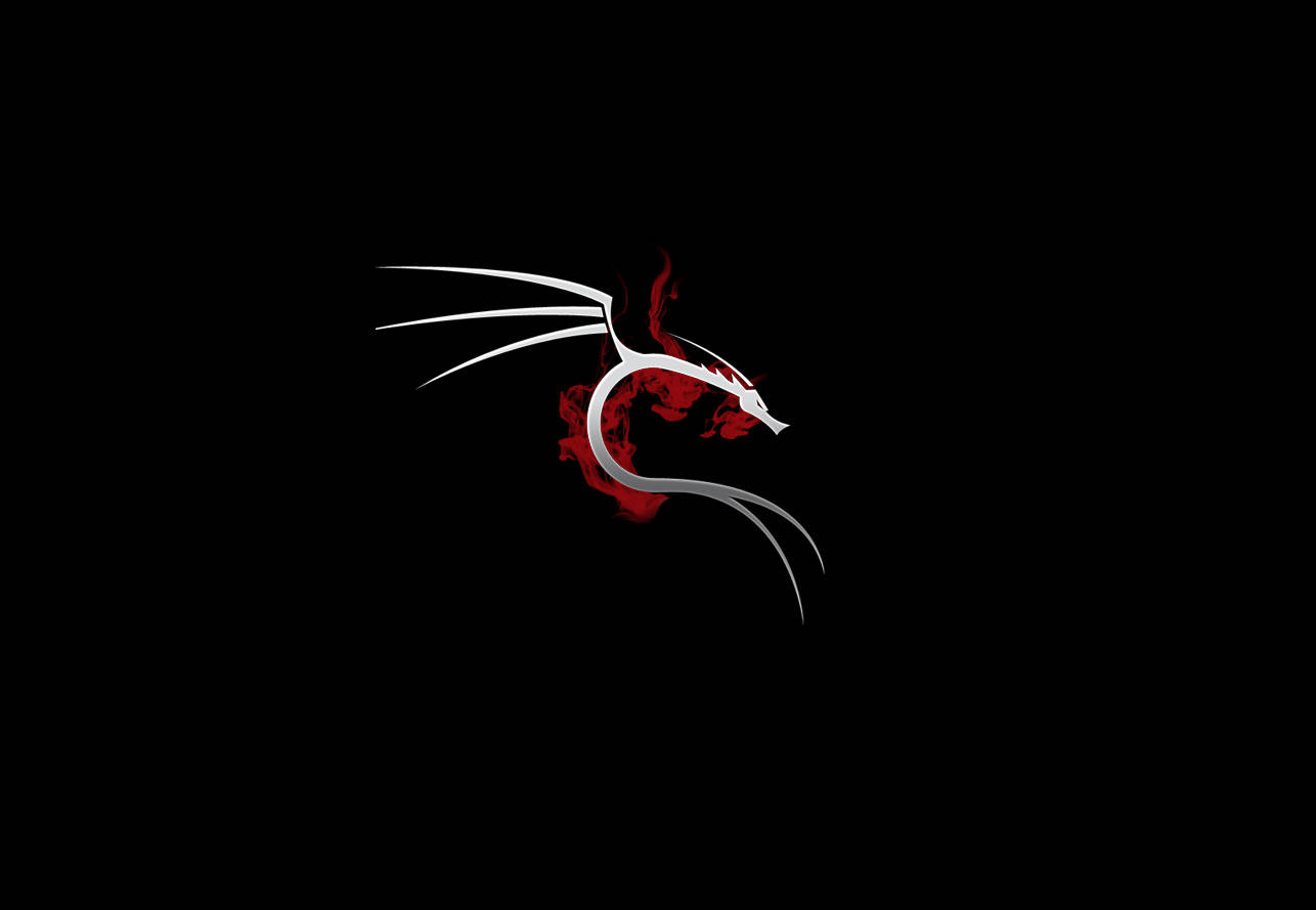 Kali Linux OS Dragon White Wallpaper