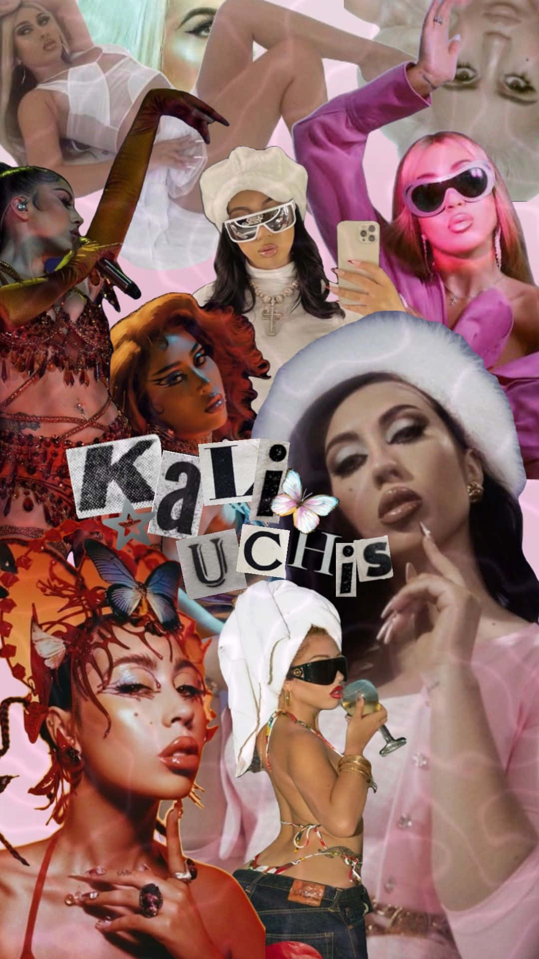 Kali Uchis Collage Artwork Wallpaper