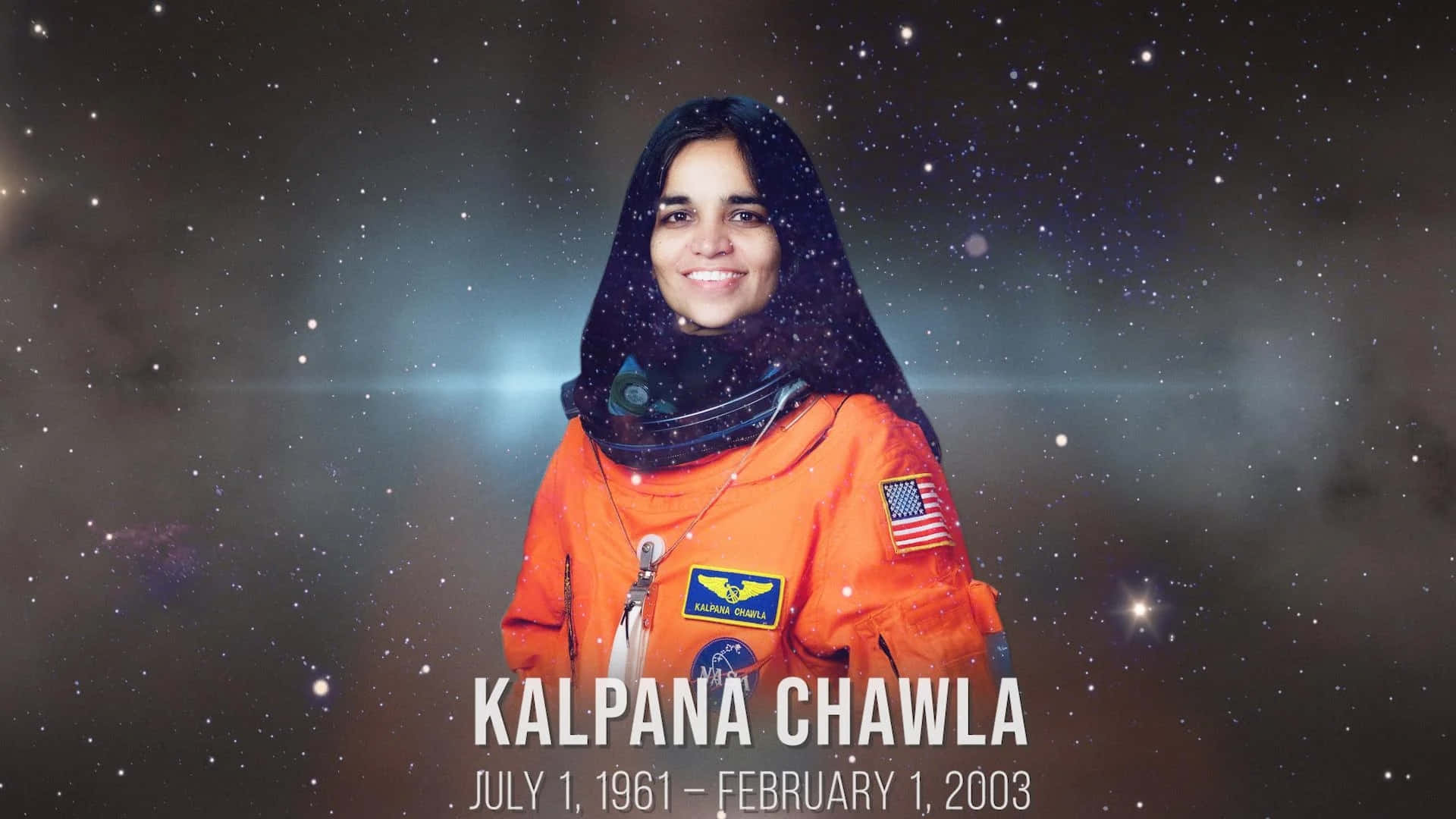 Kalpana Chawla Astronaut Erfgoed Achtergrond