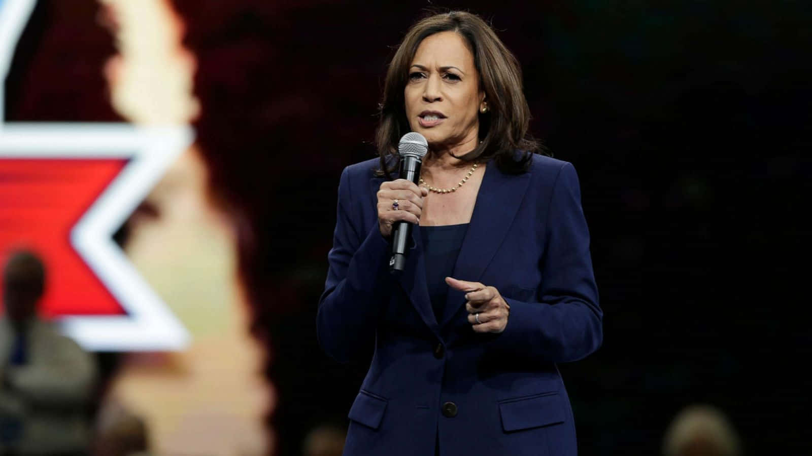 Kamala Harris Smiling During an Event