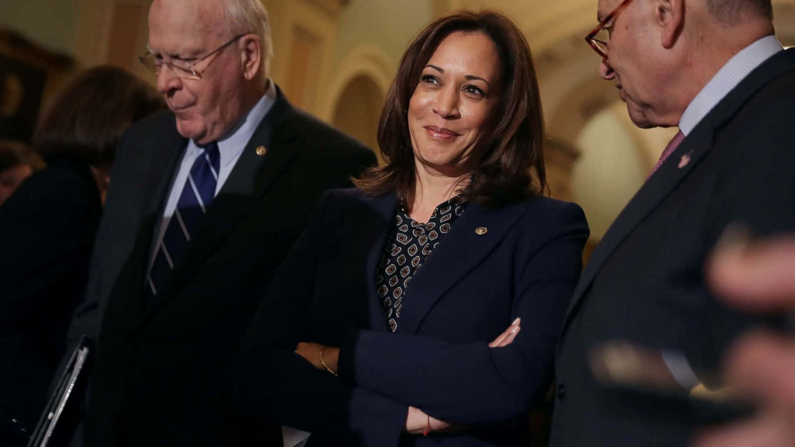 Kamala Harris, Vice President of the United States poses in a formal portrait