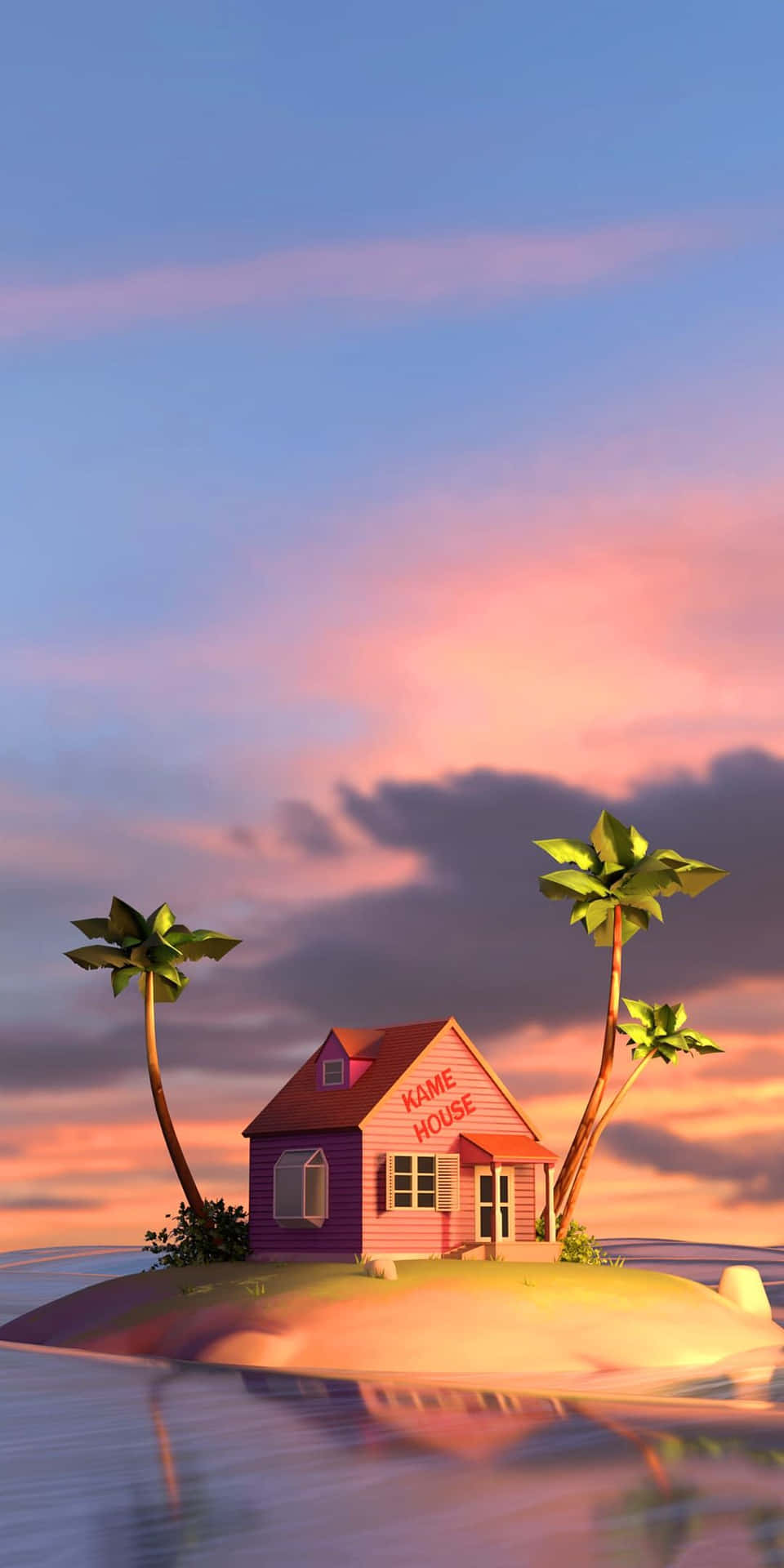 An iconic shot of Kame House, a popular travel destination. Wallpaper