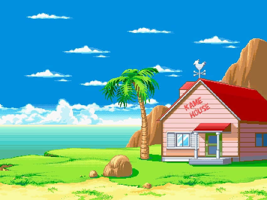 Laicónica Casa Kame En Una Playa Serena. Fondo de pantalla