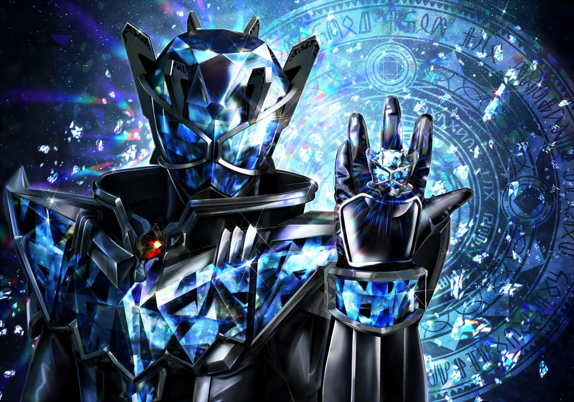 Kamen Rider Crystal Armor Wallpaper