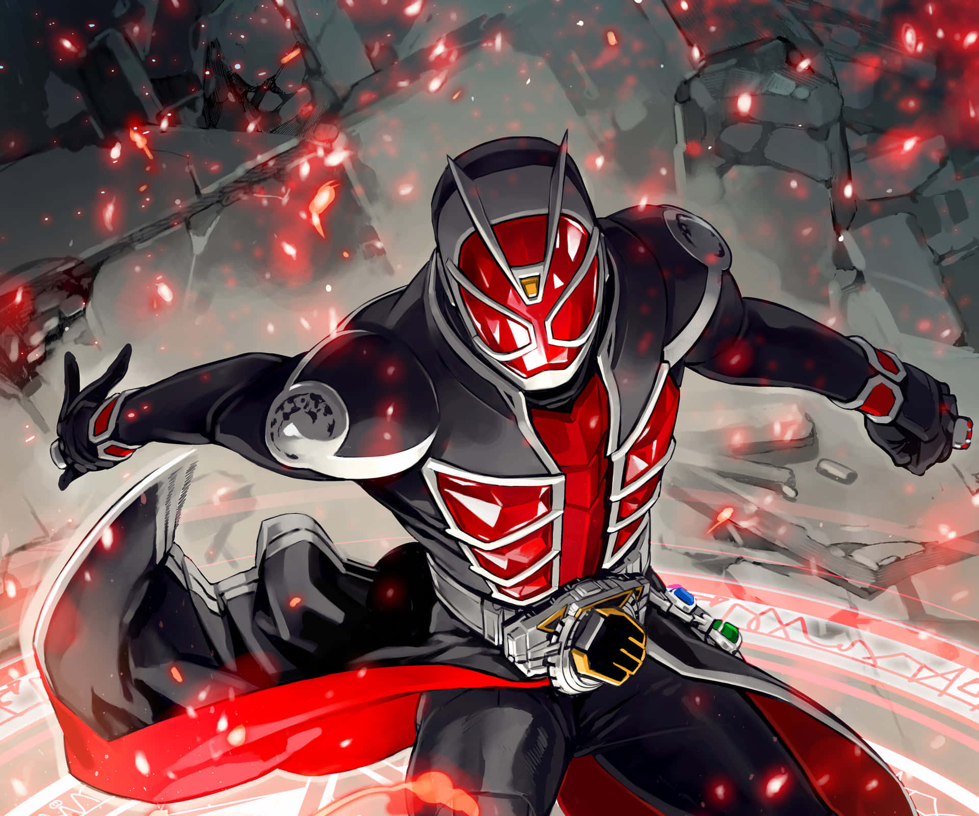 Kamen Rider Dynamic Action Pose Wallpaper