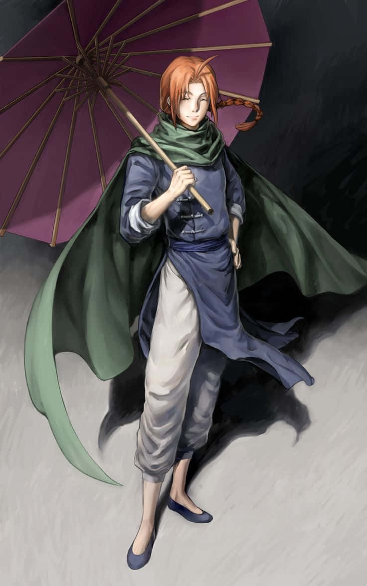 Kamui Avec Parapluie Œuvre D'art Gintama Fond d'écran