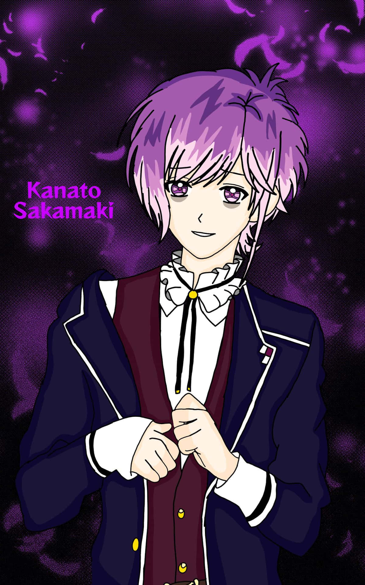 Kanato Sakamaki Aura Púrpura Fondo de pantalla