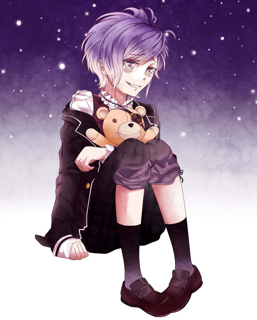 Kanato Sakamaki Con Oso De Peluche Fondo de pantalla