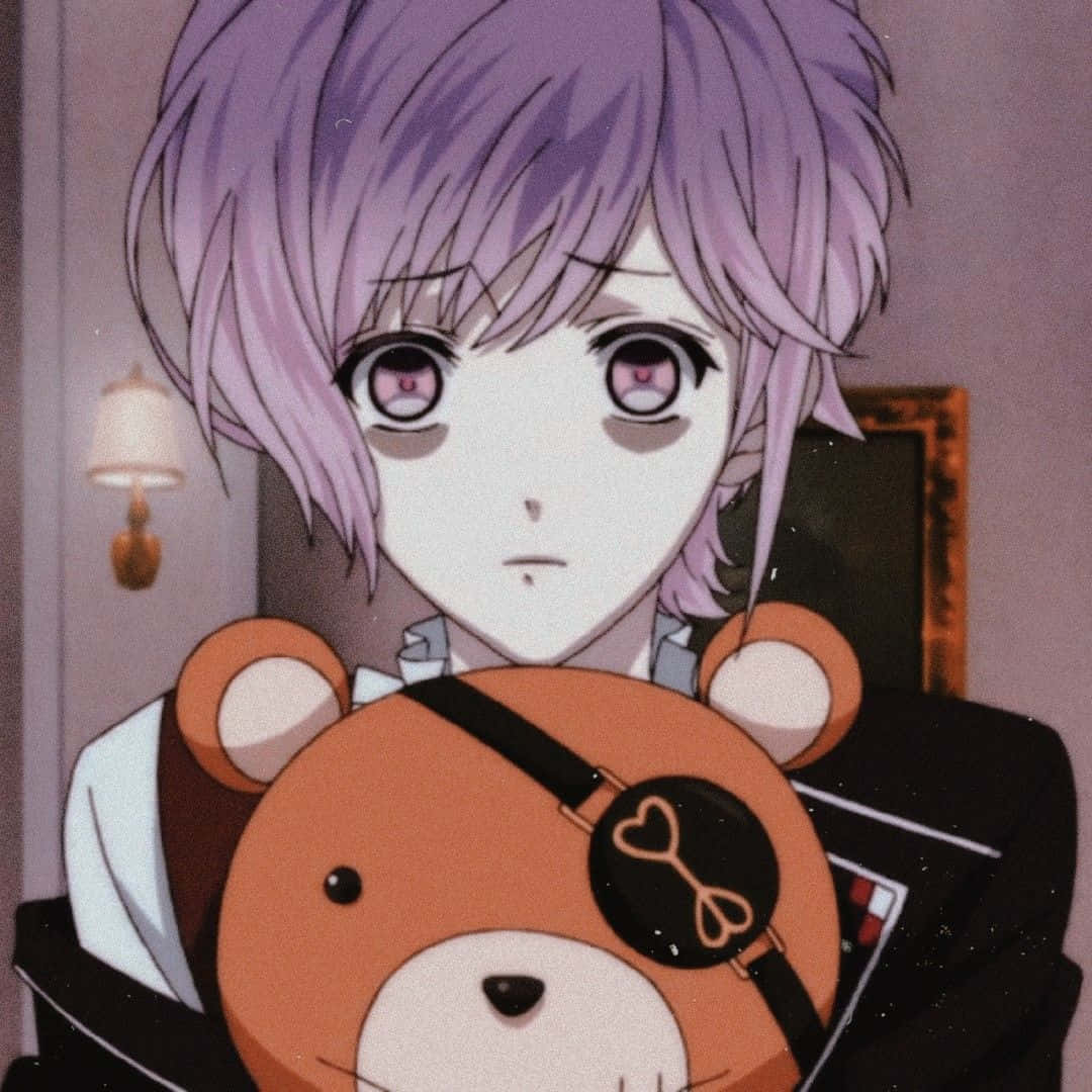 Kanato Sakamaki Con Oso De Peluche Fondo de pantalla
