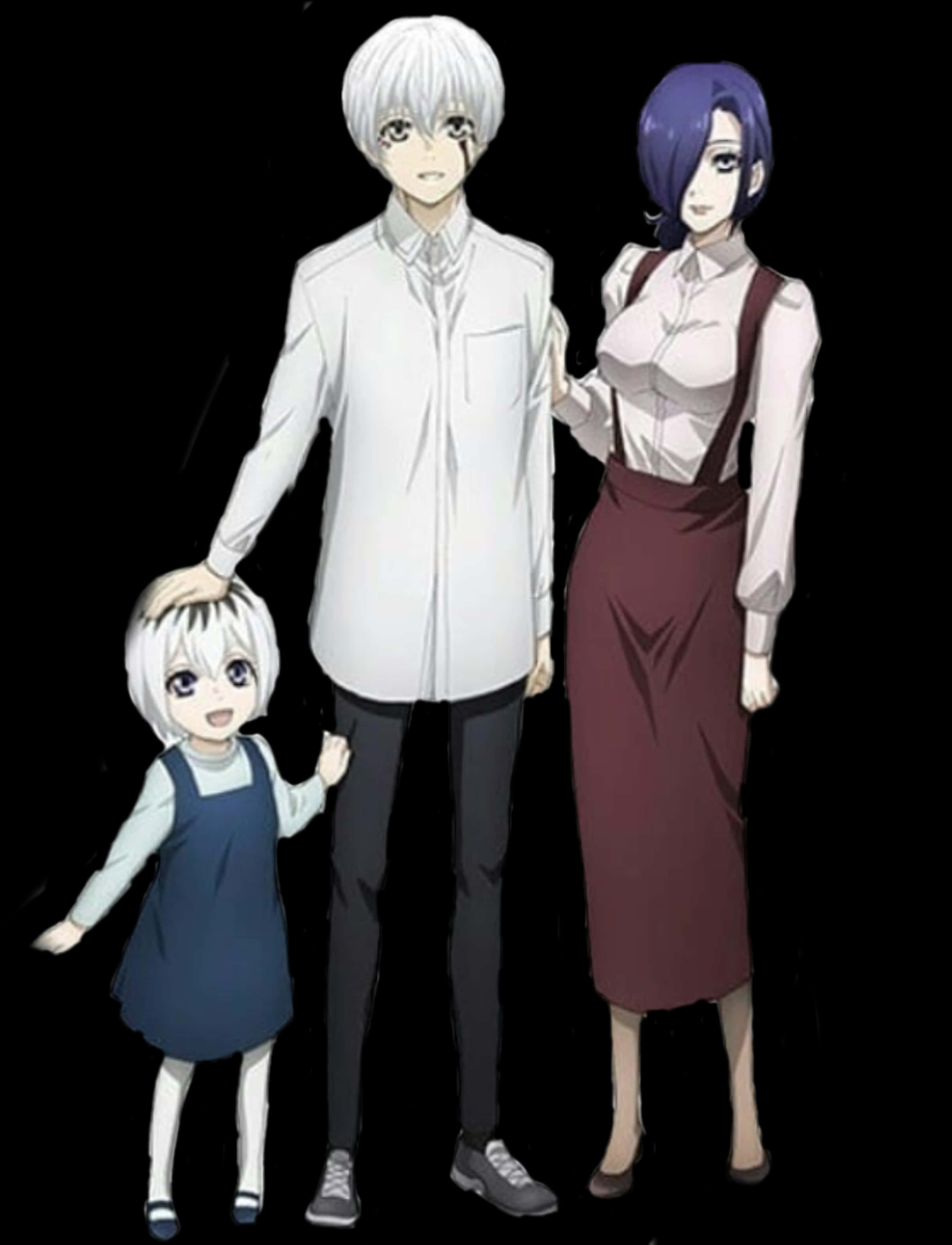 Kaneki Family Anime Portrait PNG