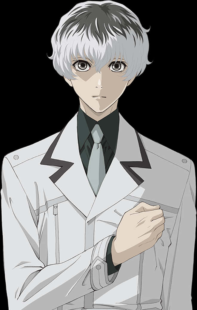 Kaneki Ken Anime Character Portrait PNG