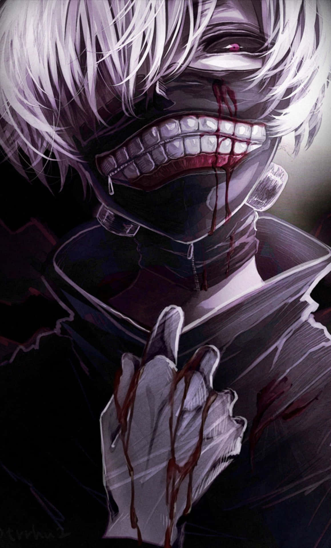 Kanekiken Tokyo Ghoul Bildschirmsperre Anime Wallpaper