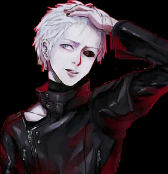 Download Kaneki Ken White Hair Red Eye | Wallpapers.com