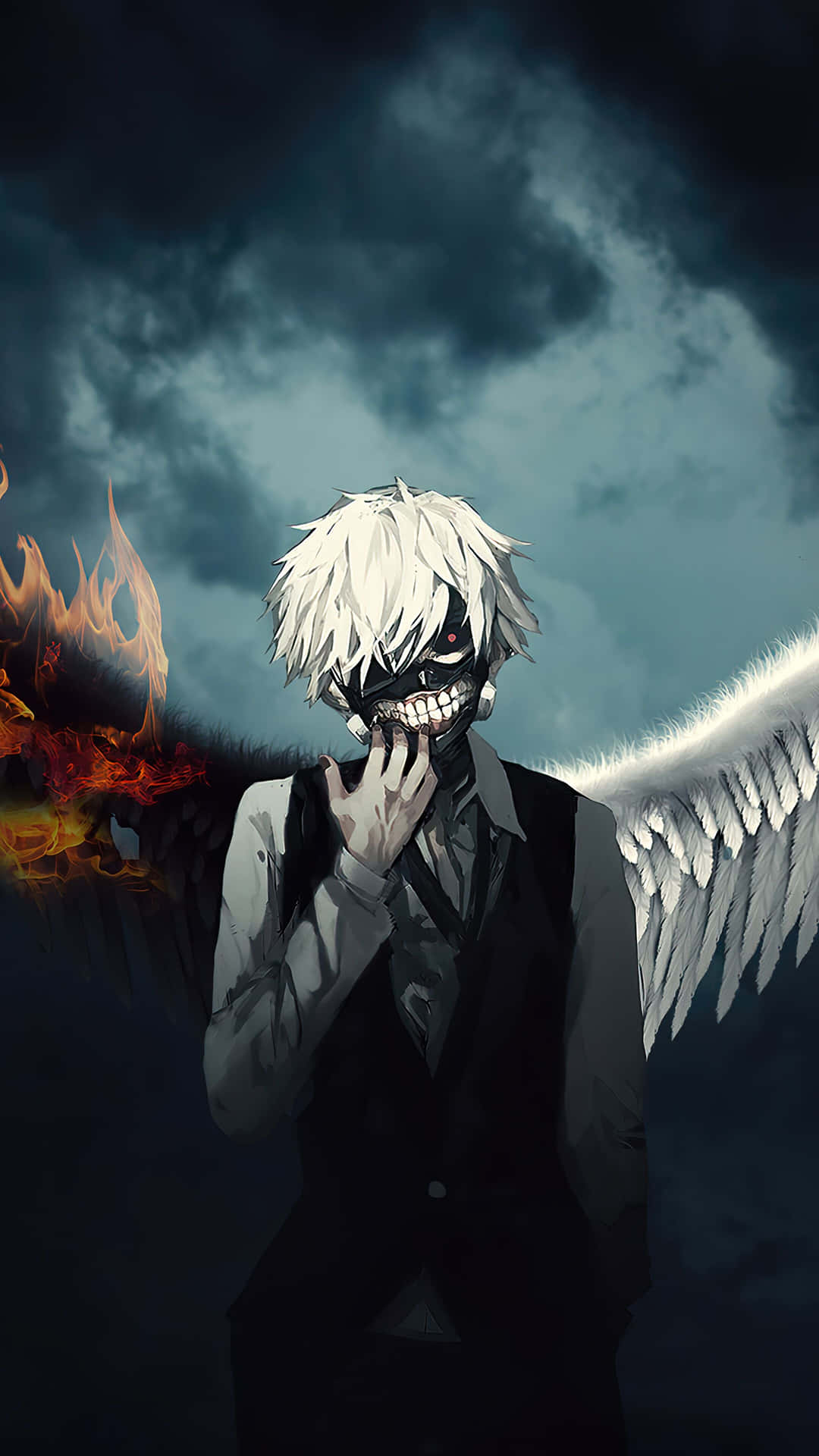 Get closer to your love ones with Kaneki Phone Wallpaper