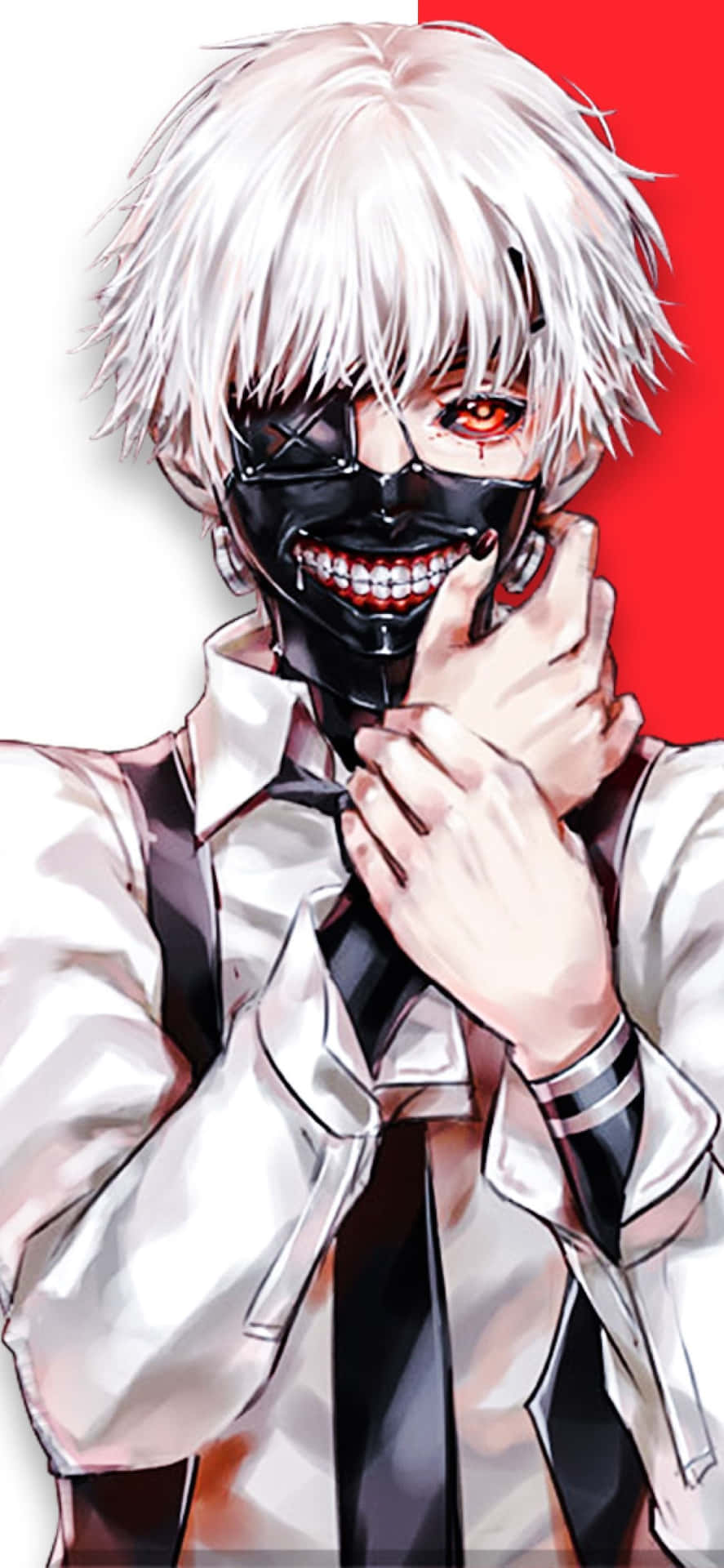 A White Man With A Tie And Black Mask Wallpaper